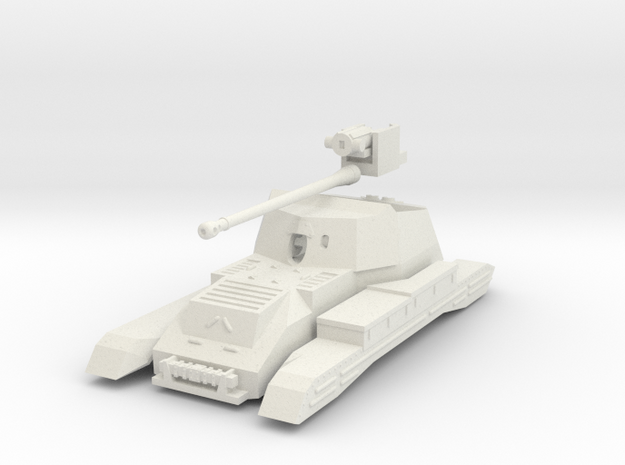  Vehicle- Valentine Tank Archer (1/72) no tracks in White Natural Versatile Plastic
