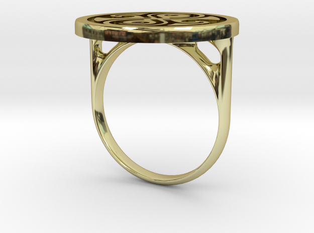 Ring Of Rassilon (US size 6) in 18k Gold Plated Brass
