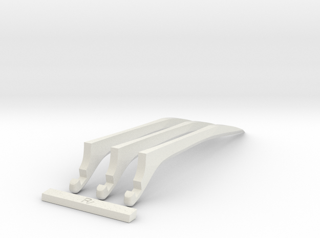 Logan's claws  in White Natural Versatile Plastic