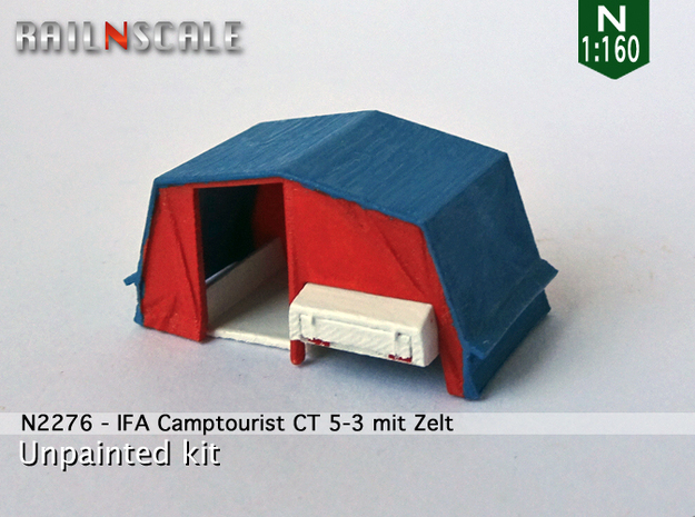 IFA Camptourist CT 5-3 mit Zelt (N 1:160) in Tan Fine Detail Plastic