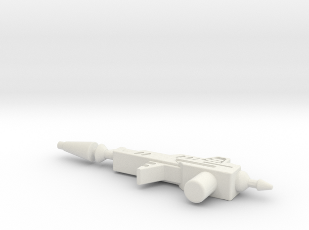 MirageGun1 in White Natural Versatile Plastic