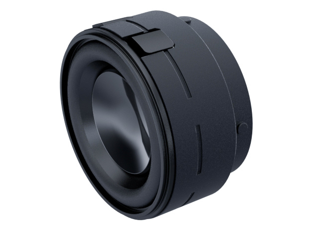 Custom Chassis V1 31mm Speaker Adapter PART 2/2 in Black Natural Versatile Plastic