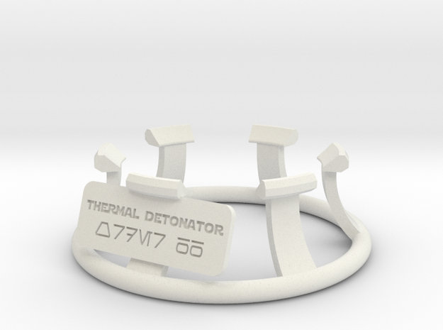 Thermal Detonator Stand in White Natural Versatile Plastic