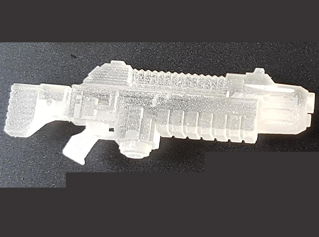 28mm SciFi hot blasters x10 in Clear Ultra Fine Detail Plastic
