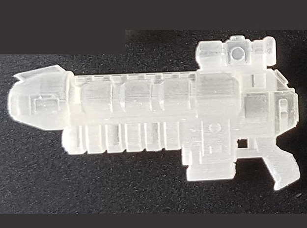 28mm GRP Gravity particle rifles (10) in Clear Ultra Fine Detail Plastic