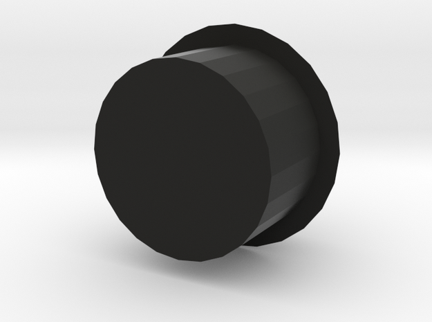 Gunder Circular Trapezoid Barrel Plug in Black Natural Versatile Plastic