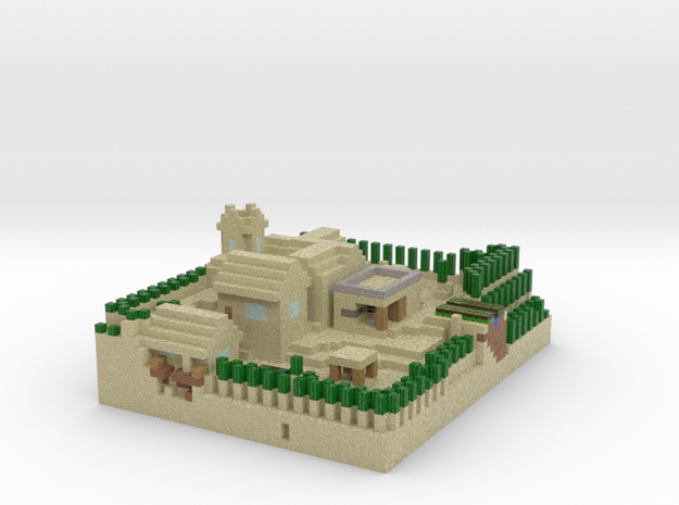 Minecraft Desert Village in Full Color Sandstone