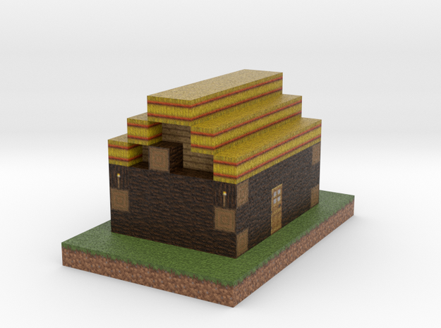 Minecraft Godes Pioner House in Full Color Sandstone