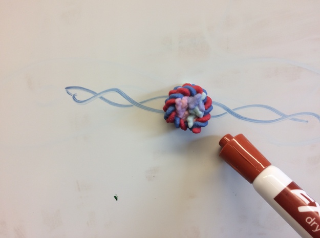Nucleosome with DNA magnet in Full Color Sandstone