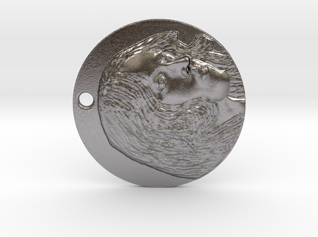 Medallion in Polished Nickel Steel