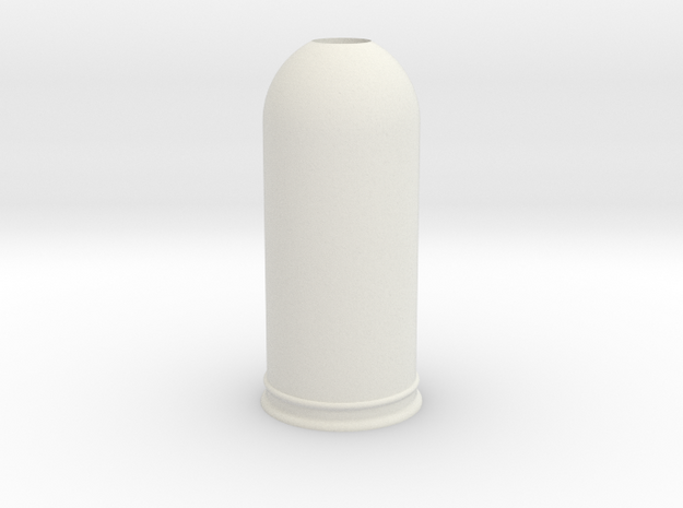 1-35 Trash Can #2 Round Single MSP35-037a in White Natural Versatile Plastic
