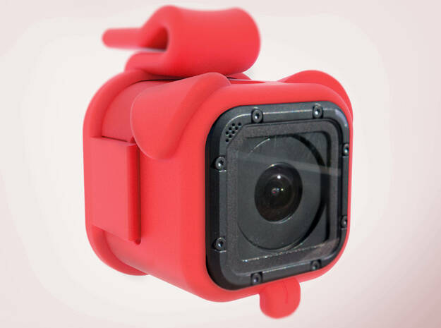Puppy Cam - GoPro Mount for Dogs in Red Processed Versatile Plastic