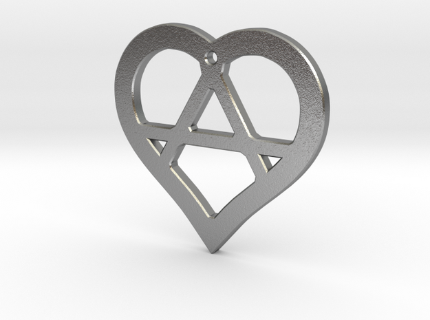 The Wild Heart (precious metal pendant) in Natural Silver