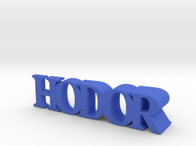 Hodor Door Stopper in Blue Processed Versatile Plastic