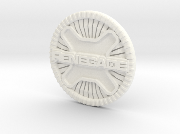 renegade badge in White Processed Versatile Plastic