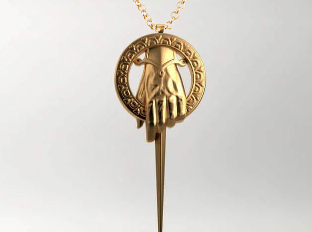 Kings Adjutants clip from Game of Thrones in 14k Gold Plated Brass