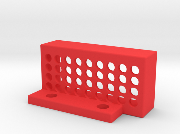 TouchPlateHolder in Red Processed Versatile Plastic