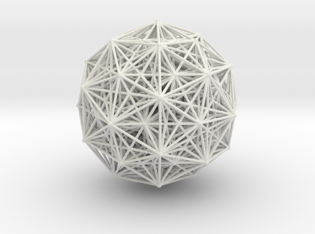 E8 polytope, orthographic in White Natural Versatile Plastic