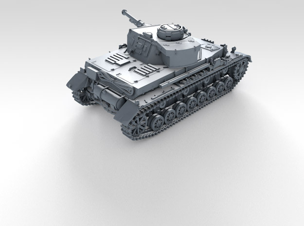 1/160 (N) German Pz.Kpfw. IV Ausf. F2 Medium Tank in Clear Ultra Fine Detail Plastic