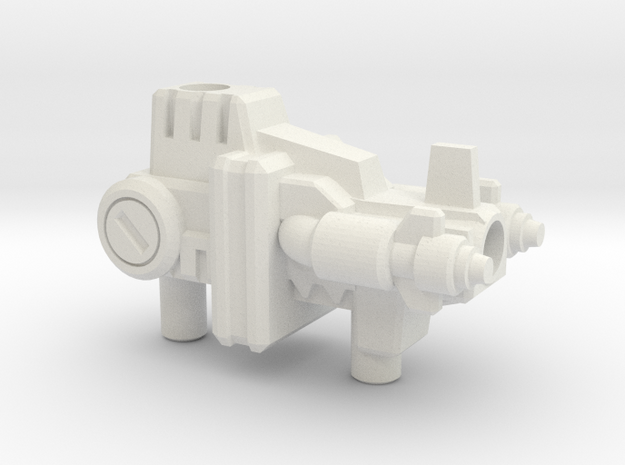 Laser Prime Gun (5mm and 3mm grips) in White Natural Versatile Plastic: Medium