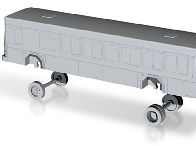 N Scale VTA Gillig Low Floor Bus 2000 series in Tan Fine Detail Plastic