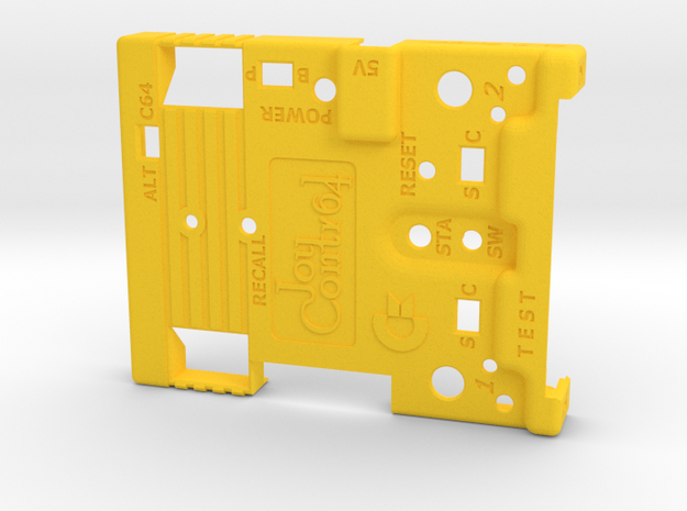 Joy-Control 64 - Gehäuse-Oben v1.1 in Yellow Processed Versatile Plastic