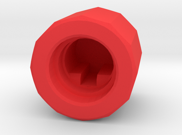 Joy-Control 64 - Knopf v1.1 in Red Processed Versatile Plastic