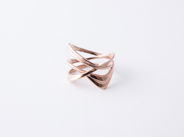 Milkyway Ring size US4.0 in 14k Rose Gold Plated Brass