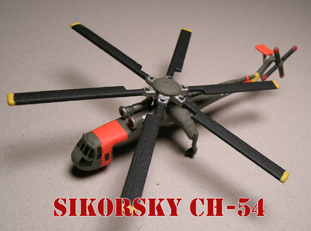Sikorsky CH-54 Tarhe 1/285 6mm in White Natural Versatile Plastic