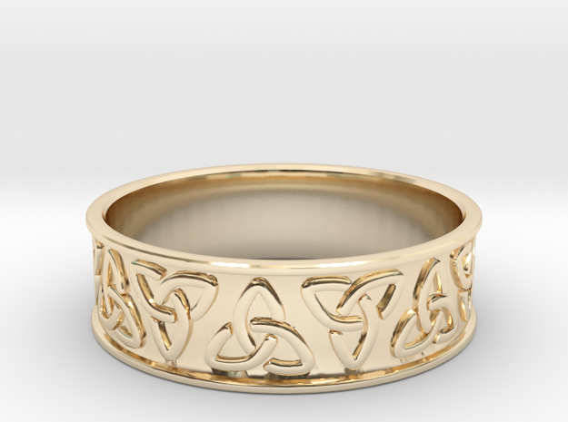 Celtic Ring in 14K Yellow Gold