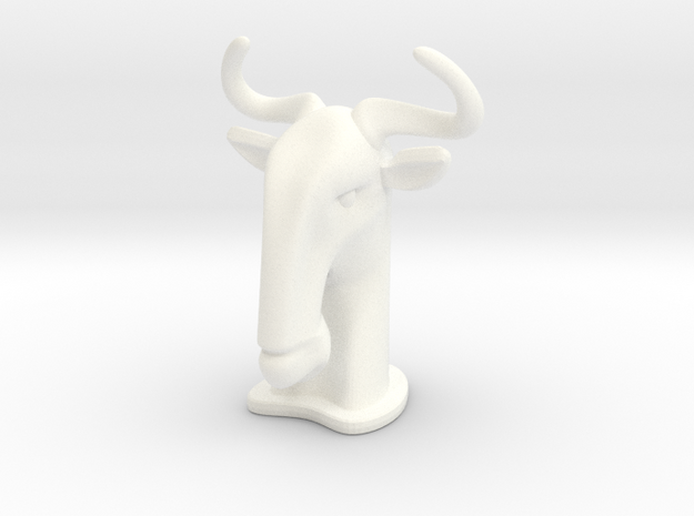 Wildebeest BIG in White Processed Versatile Plastic