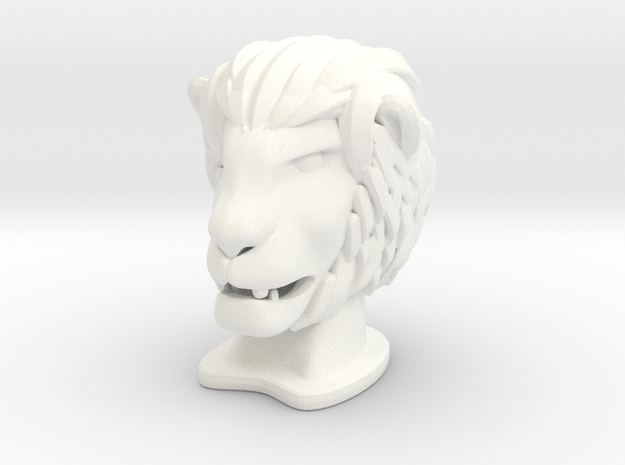 Lion BIG in White Processed Versatile Plastic