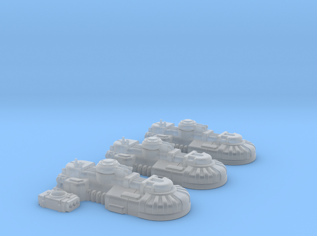 1/270 Rebel T1A Tanks (3) in Smooth Fine Detail Plastic