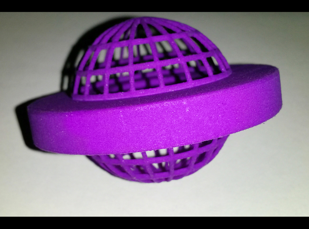 Flying Saucer in Purple Processed Versatile Plastic