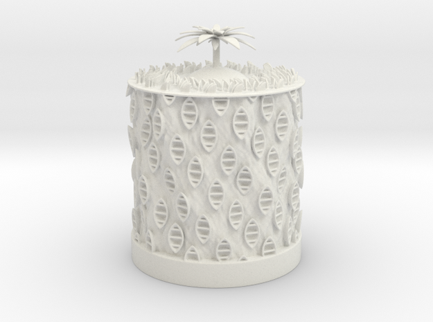 Ocean Bloom zoetrope in White Natural Versatile Plastic