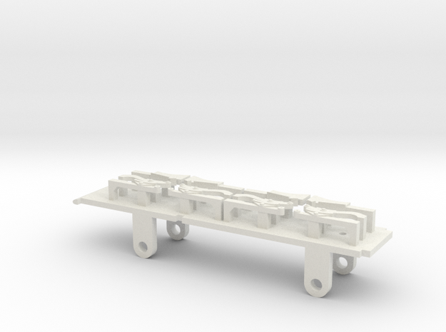 Furness D1, E1 & Cambrian SPC Tender - EM Chassis in White Natural Versatile Plastic
