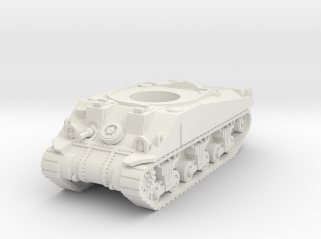 Sherman M4 Hull 15mm / 1/100 in White Natural Versatile Plastic