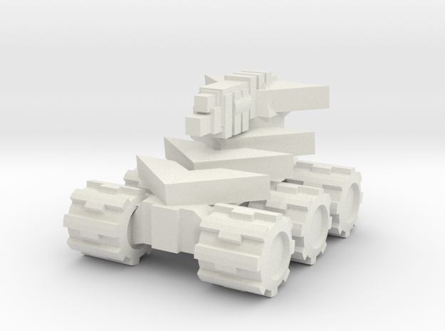 RB Scaled Up Mini Tank in White Natural Versatile Plastic