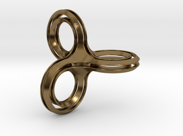 Topmod Knot Pendant in Polished Bronze (Interlocking Parts)