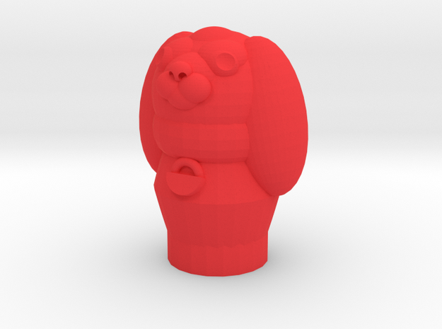 Pupper Stopper III in Red Processed Versatile Plastic