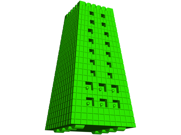 Helepolis Siege Tower (Epimachus) in White Natural Versatile Plastic: Small