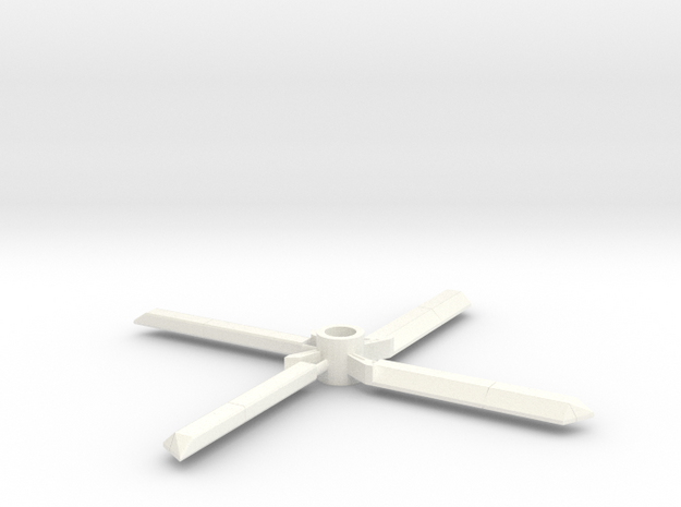 Decorative toy rotors in White Processed Versatile Plastic