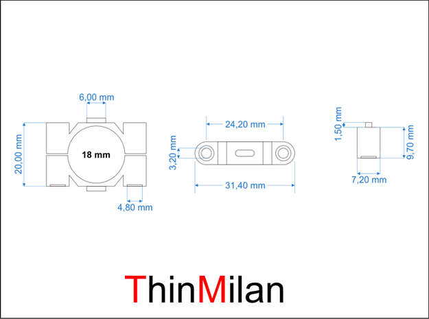 TMSO-1800-SET in Black Natural Versatile Plastic