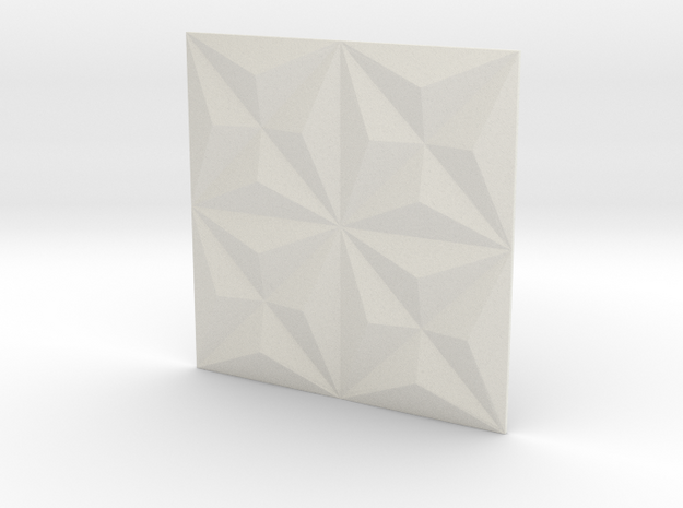 3d Tile_1_metal in White Natural Versatile Plastic