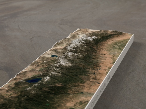 Sierra Nevada, CA/NV, USA, 1:2000000 in Full Color Sandstone