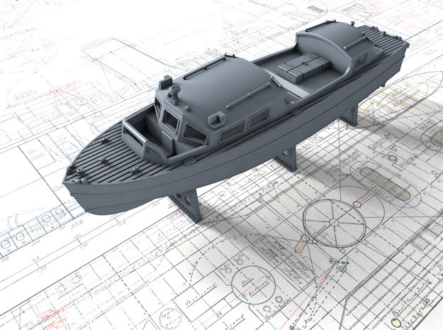 1/200 Royal Navy 35ft Fast Motor Boat in Tan Fine Detail Plastic