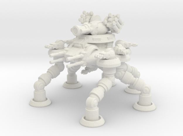 Six Leged Bastion Mech in White Natural Versatile Plastic