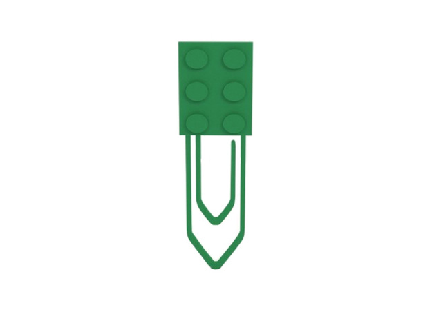Paper clip / Bookmark in Green Processed Versatile Plastic