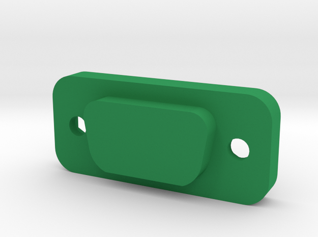 Cover for D-sub DE-9 in Green Processed Versatile Plastic