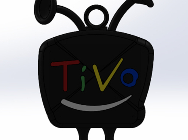 Tivo Man (with Loop/Keychain) in White Natural Versatile Plastic